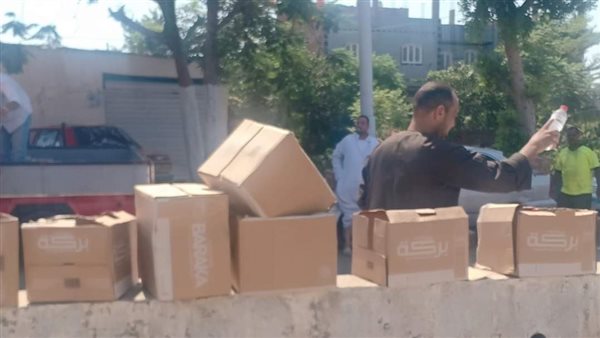 توزيع المياه على