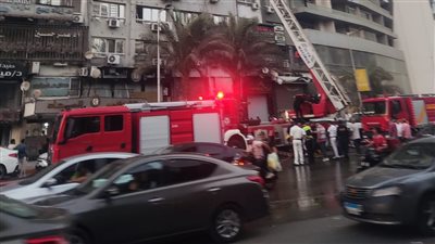 انتداب المعمل الجنائي لفحص أسباب حريق ورشة ميكانيكا بالقليوبية