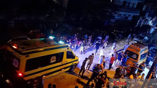 انهيار منزل بالمحلة