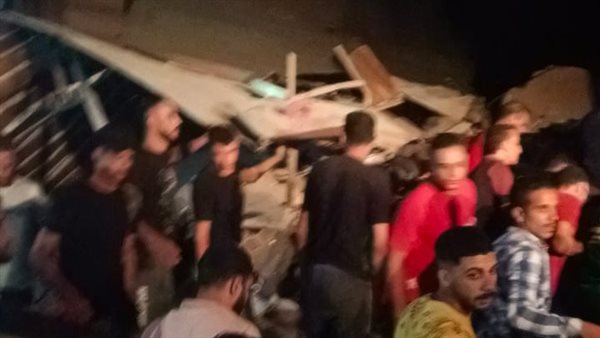 انهيار منزل بالمحلة