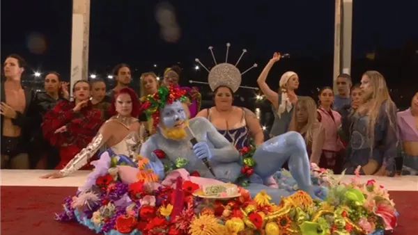 تمثيل لوحة العشاء