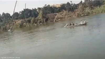 انتشال جثة شاب والبحث عن ابن شقيقه غرقا في نهر النيل بقنا