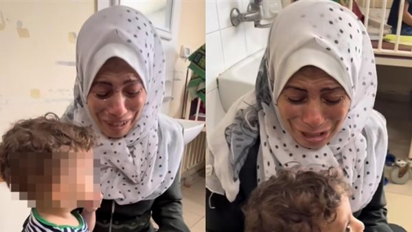 فلسطينية تستغيث لإنقاذ