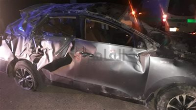 مصرع 3 أشخاص وإصابة 4 آخرين من أسرة واحدة في انقلاب ملاكي بمحور الضبعة| أسماء