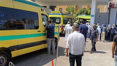 حريق بمستشفى السادات المركزي بالمنوفية