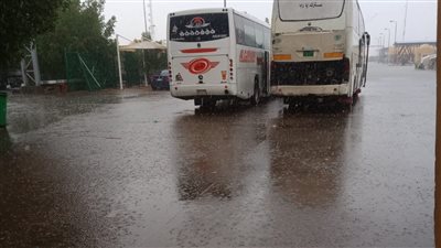 أمطار غزيرة على منطقة قسطل جنوب أسوان 