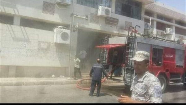 حريق مستشفى السادات