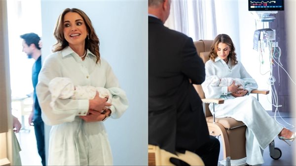 الملكة رانيا مع حفيدتها