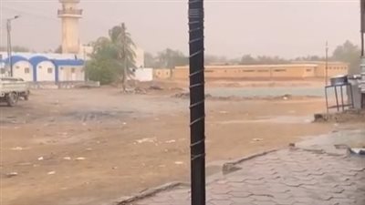 سقوط أمطار غزيرة على شرق العوينات بالوادى الجديد