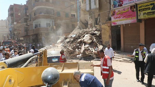 عقار شبين الكوم المنهار