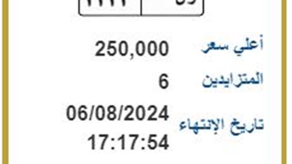 لوحات مرور مميزة