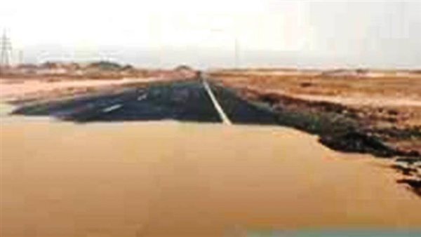 أمطار بطريق أبو سمبل