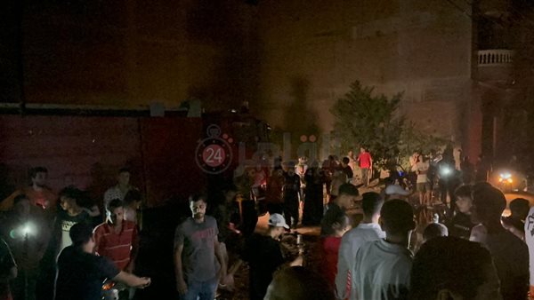 حريق مصنع ملابس بالمحلة