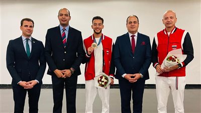 استقبال رسمي من وزارة الرياضة للبطل الأولمبي محمد السيد