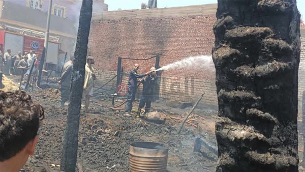 جانب من الحريق 