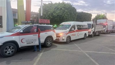 الدفع بقافلة مساعدات للقرى المتضررة من السيول في الوادي الجديد