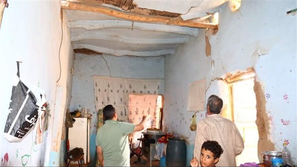 المنازل المتضررة