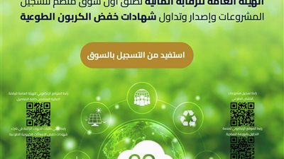الرقابة المالية تنتهي من متطلبات تدشين أول سوق طوعية للكربون