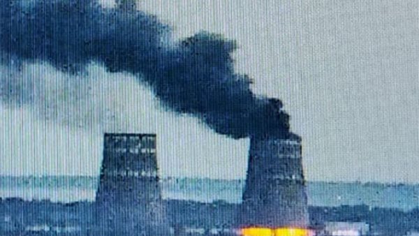 حريق بمحطة زابوريجيا