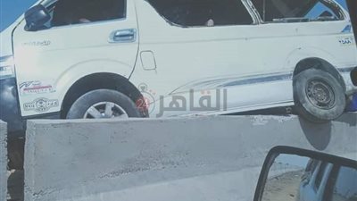 مصرع شخصين وإصابة 6 آخرين في حادث انقلاب سيارة ميكروباص بالفيوم