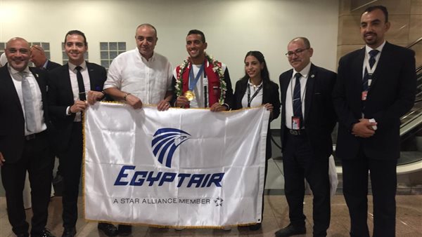 استقبال أبطال مصر