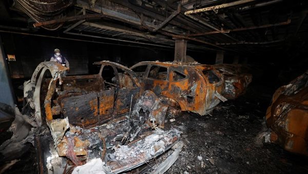 السيارة المحترقة