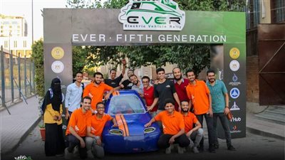 طلاب هندسة شبرا يحصلون على المركز الثالث في مسابقة رالي للسيارات الكهربائية