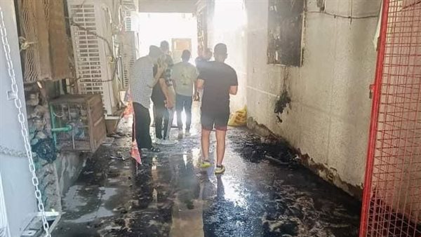 جانب من الحريق