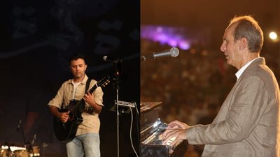 حضور طارق الشناوي ودويتو مع إسماعيل البلبيسي.. أبرز لقطات حفل حمزة نمرة وعمرو سليم بمهرجان القلعة| صور