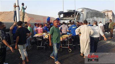 مصدر بـ الصحة: نقل 13 مصابا في حادث الدائري للمستشفى.. وإسعاف 13 بمكان الحادث