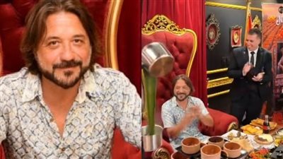 إنريكي أرسي بطل مسلسل La Casa De Papel يجرب الطعام المصري بأحد المطاعم الشهيرة