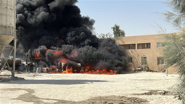 حريق مصنع بالمنطقة