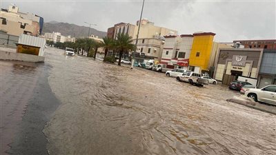 استمرار التقلبات الجوية في السعودية.. سيول وعواصف وزخات برد
