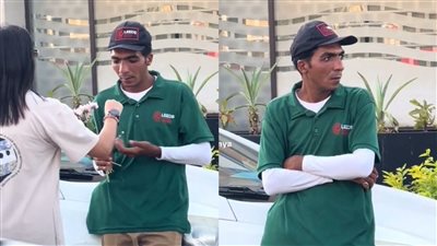 رسالة مؤثرة.. فيديو إهداء فتاة وردة لعامل يتصدر الترند خلال ساعات