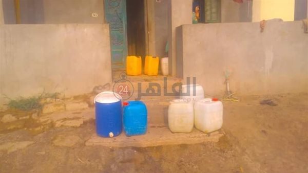 قطع المياه بقرية