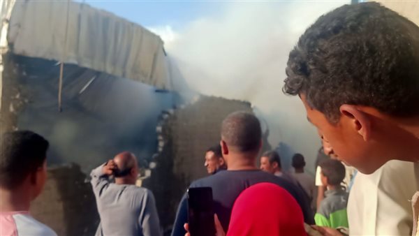 حريق بمخزن في قنا