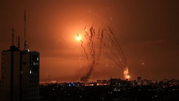 رشقة صاروخية من غزة