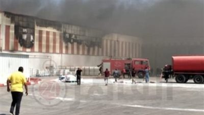 تعرض 5 أشخاص للاختناق في حريق مصنع نودلز بـ 6 أكتوبر