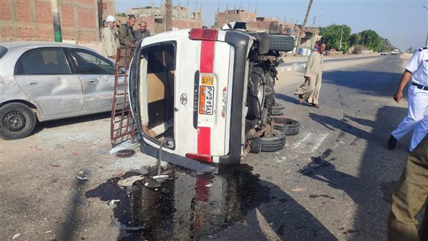 حادث تصادم بأسيوط