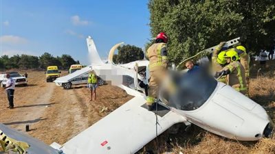 قتيل وجريح في سقوط طائرة إسرائيلية بمدينة حيفا