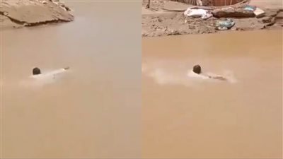 بعد كارثة سد أربعات.. مدير مستشفى بالسودان يسبح في مياه السيول لمباشرة عمله|فيديو