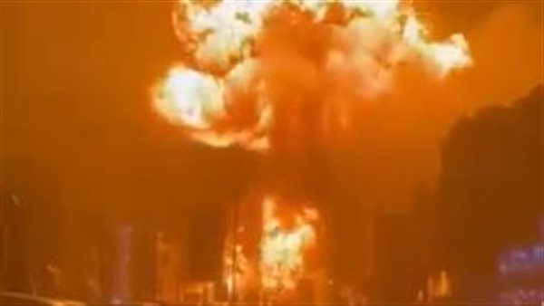 انفجار هائل لمحطة