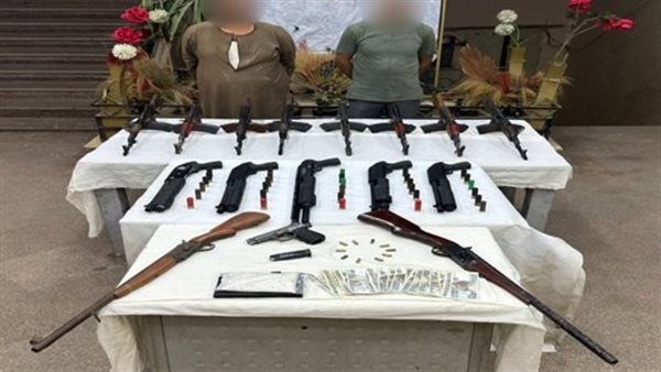 المتهمين والمضبوطات