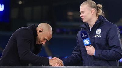 بعد إحرازه هاتريك.. هالاند يعادل رقم هنري في الدوري الإنجليزي