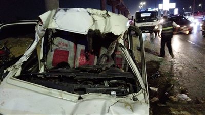 منهم سودانيان.. إصابة 3 أشخاص في انقلاب ميكروباص على محور 26 يوليو