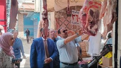 ضبط لحوم وأسماك فاسدة في حملة تموينية بمطوبس بكفر الشيخ