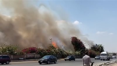 30 رجل إطفاء و5 سيارات.. تفاصيل 100 دقيقة وسط النيران بميدان الرماية بسبب سيجارة