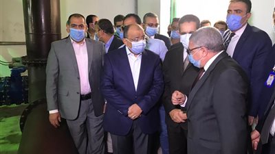 بتكلفة 530 مليون جنيه.. وزير التنمية المحلية يفتتح محطة مياه المرشحة في طنطا (صور)