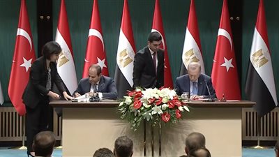 السيسي وأردوغان يوقعان بيانا مشتركا حول الاجتماع الأول لمجلس التعاون الاستراتيجي