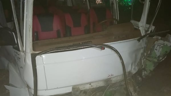 حادث تصادم ميكروباص